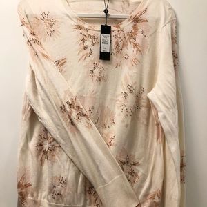 Talbots Ladies petite XL Crewmeck Sweater NWTwith beaded detailing.